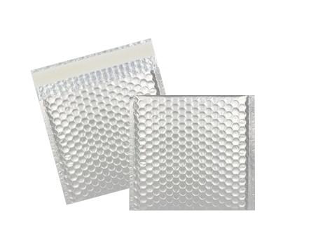Luftplstertaschen Metallic Bubble Bags 165x165 mm Haftklebend Silber mattiert